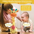 thumbnail image 4 of Upgraded Dancing Giraffe Toy, with Adjustable Volume Function,Songs Singing, Energetic Twisting Dance, Shining LED Lights, Interactive Voice Imitation & Recording, 4 of 8