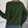 thumbnail image 5 of Lilgiuy Women's Winter Round Neck Long-sleeved Knitted Loose Pullover Sweater Top for Cold Weather, 5 of 5