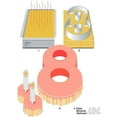 thumbnail image 2 of Ateco Large Number Cake Cookie Cutter Number 0, 2 of 3