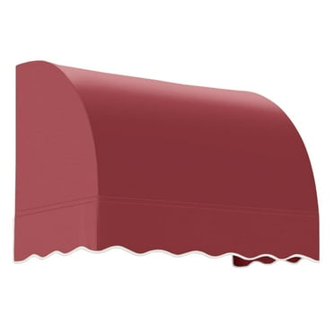 Awntech 4.38 Ft Savannah Waterfall Closed-Sides Awning Canopy (52.5in x 31in x 24in), Burgundy