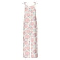 thumbnail image 5 of QATAINLAV Womens Easter Cute Bunny Eggs Print Outfit 2025 Spring Holiday Clothes Casual Cotton Linen Jumpsuits Loose Fit Wide Leg Rompers Overalls Multicolor XXL Prime Sales Today Clearance, 5 of 6