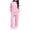Pink, variant on ZBSOKO Girls 2 Piece Sweatsuit Set Fleece Crew Neck Sweatshirt and Straight Leg Pants Fall Winter Jogger Set Casual Tracksuits Sizes 5-14 Years