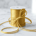 thumbnail image 2 of Sedona Designz 2mm Satin Rat Tail Cord String – 100 Yards Roll – Smooth Shiny Nylon Cord for Jewelry Making, Crafts & Decorations - Gold, 2 of 16