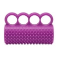 thumbnail image 1 of Equipo de fortalecimiento de dedos de silicona para 4 dedos, para rehabilitación de accidentes cerebrovasculares, color morado, 1 of 14