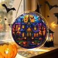 thumbnail image 5 of 8.9 Inches Halloween/Autumn-themed Puzzle Suncatcher, DIY Acrylic Stained Glass Style Window Hanging Decor, Sun Catcher Puzzle Gift for Women, Mom, Grandma, Wife, Garden Lovers, 5 of 9