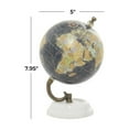 thumbnail image 3 of DecMode 5" Black World Map Globe with Marble Base, 3 of 7