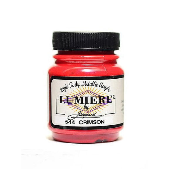 Jacquard Lumiere Artist Acrylics crimson [PACK OF 3 ]