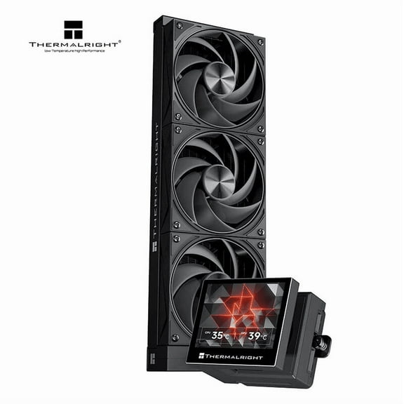 For Thermalright Stream Vision 360 BLACK Integrated CPU Heatsink Water Cooled with Custom Display Screen for Computer Cases