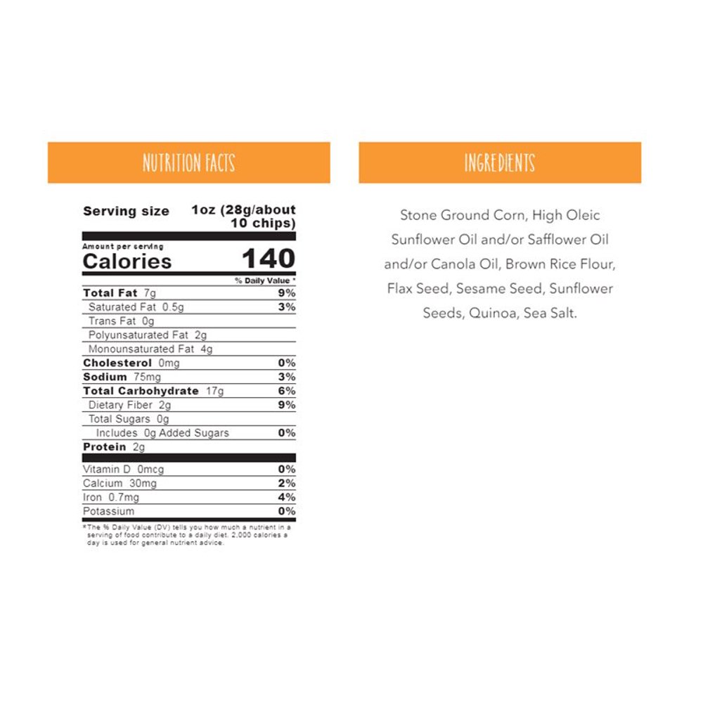 food should taste good tortilla chips nutrition