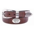 thumbnail image 1 of ZeppelinProducts  Texas Concho Croc Tan Leather Belt, 40 Waist, 1 of 1
