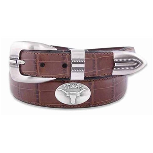 ZeppelinProducts Texas Concho Croc Tan Leather Belt, 40 Waist