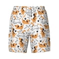 thumbnail image 4 of Lsque Mens Swim Trunks Cute Dog Pattern - Bathing Suit Compression Liner - Beach Swim Shorts Swimwear - (S-3XL) - Stretch Quick Dry -Small, 4 of 9