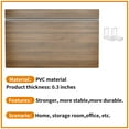 thumbnail image 5 of 5 Pcs Wire Shelf Covers, Foamed PVC Wire Rack Covers for Removable Closet (Not Wood), Pantry Shelves for Cabinet Bathroom Kitchen Shelving Decoration (Walnut), 5 of 7
