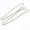Silver, variant on Pocket Watch Chain Double Albert Chain Link with Spring Rings Clasp T-Bar