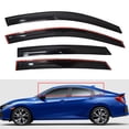 thumbnail image 4 of munirater Window Visors Rain Guards - Car Side Window Deflectors Sun Vent Shade for Civic Sedan 2016-2020, 4-Pack, 4 of 5