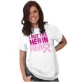 thumbnail image 3 of Breast Cancer Awareness Her in Hero Women's Graphic T Shirt Tees Brisco Brands S, 3 of 5