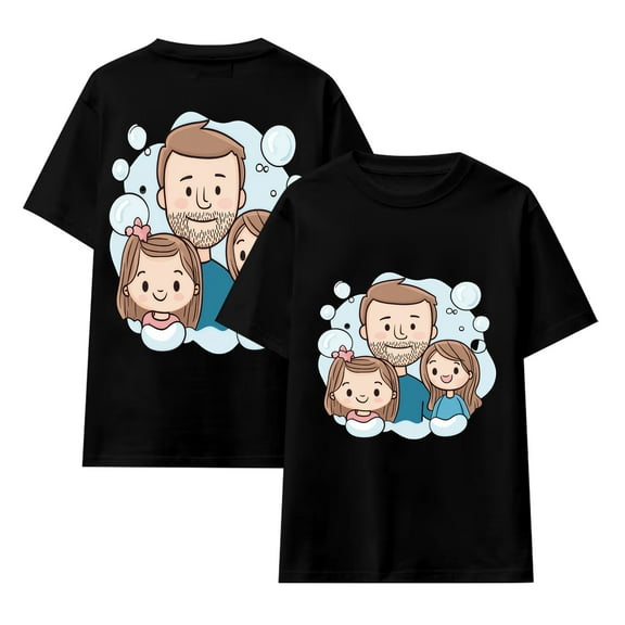 Father's Day Super Dad Men's and Big Men's Graphic Tee from Tetieicsy, Sizes S made in-us