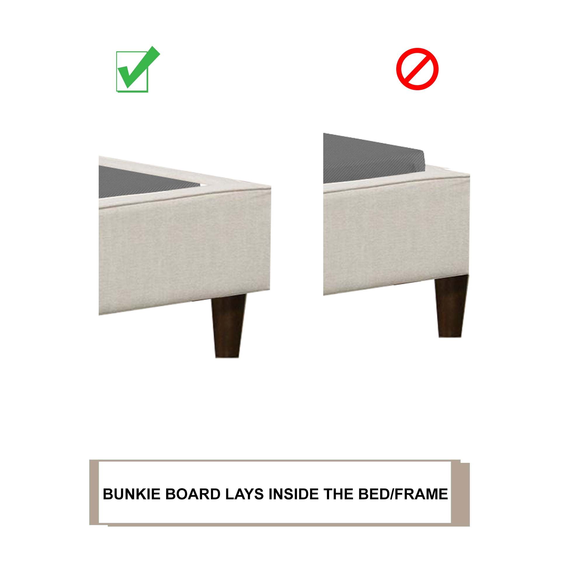 Details about   Spinal Solution 1.5 Split Bunkie Board Fully Assembled Mattress Support Twin 
