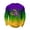 Multicolour, variant on IWRICH Men's Mardi Carnival Gradient T Shirts Printed Waffle Long Sleeve T-Shirt Crew Neck Rave Tees Multicolour XL