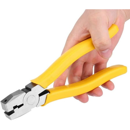 

Wewean V-Groove Notch Cutter Hand Notcher Cutting Comfortable Grip Photo Frame Pliers 90 Degree V-shaped Frame Folding Pliers for Industrial Equipment H304