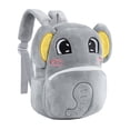 thumbnail image 2 of QEFJNO 10" Toddler Backpack Kids Animal Elephant Soft Plush Bag Mini Travel Bag for Girl Boy 2-5Y, 2 of 7