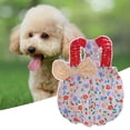 thumbnail image 3 of Floral Printing Pet Dress Sling Bow Tie Headwear, Pet Vest, Puppy Sleeveless Clothes for Home Wear, 3 of 8