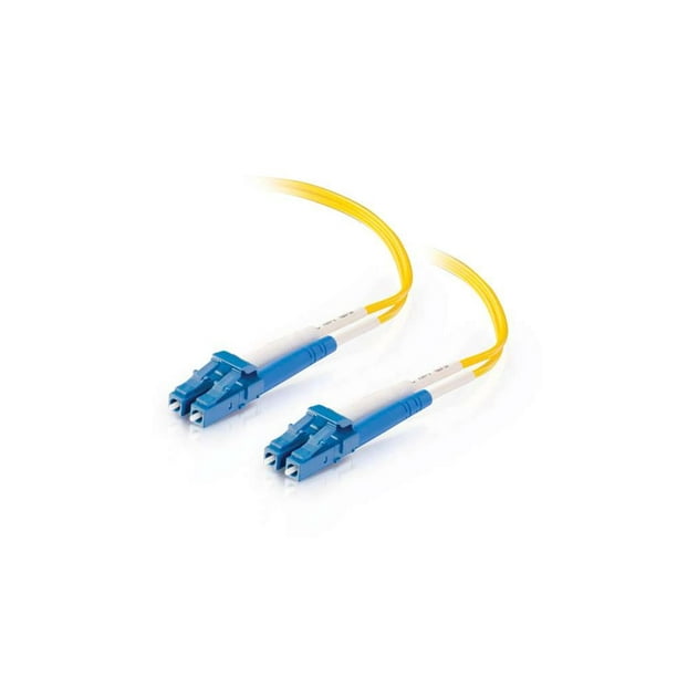 C2G 30m LC-LC 9/125 OS2 Duplex Single-Mode PVC Fiber Optic Cable - Yellow