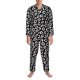 thumbnail image 3 of Balery Black Leopard Pijama para Hombre de Dos Piezas con Manga Larga, Conjunto de Dormir y Descanso Suave con Bolsillos-Medium, 3 of 6