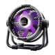 thumbnail image 2 of Ventilador de camping exterior con luz, recargable por USB, para barbacoa, hogar, senderismo Gris, 2 of 9