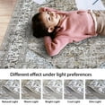 thumbnail image 7 of CAROMIO Vintage Rug Washable Floor Carpet Boho Accent Rug Non-Slip Vintage Rug for Living Room Home Office, 8' x 10' Brown, 7 of 7