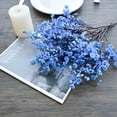 thumbnail image 3 of 15pcs Royal Blue Artificial Flowers Silk Babys Breath Gypsophila 19.7" for Home Kitchen Decor, 3 of 5