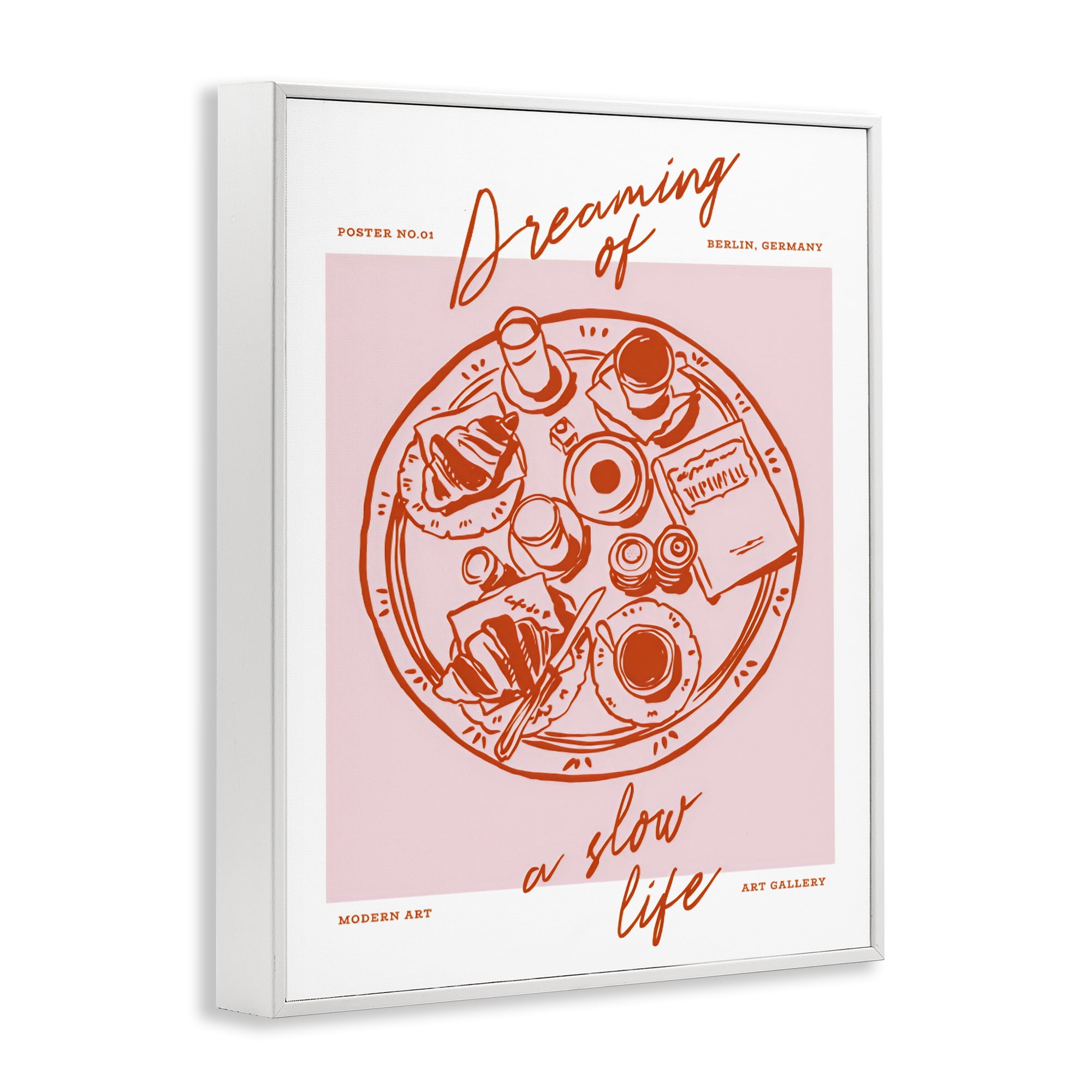 Stupell Industries Dreaming Of A Slow Life White Framed Giclee Art, design by The Prints Vibe