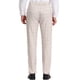 thumbnail image 3 of INSPIRE CHIC Pantalones de vestir de cuadros clásicos para hombres, con frente plano, para oficina y prom, color rosa claro 38, 3 of 7