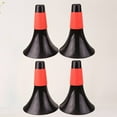 thumbnail image 3 of 4 Pcs Cônes Marqueurs Noirs Forte Résistance Cônes Corne Signe Baril Patinage Base Plate Cône Coupe-Vent Obstacle de Football (Style Couverture Rouge), 3 of 6