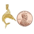 thumbnail image 2 of 14K Yellow Gold Sailfish Marlin Pendant, 2 of 4