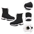 thumbnail image 2 of WORGEOUS 1 par de botas de nieve de felpa para mujer de invierno a la moda, botas de nieve altas medias cálidas, 2 of 7