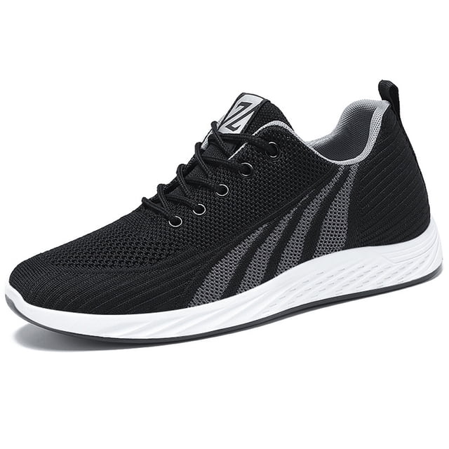 Mocasines casuales para hombres Zapatos planos con cordones acolchados para deportes al aire libre (44 gris) Ehuebsd Para Estrenar