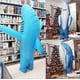 thumbnail image 5 of Disfraz inflable de tiburón (azul), disfraz navideño inflable para adultos, adecuado para fiestas, regalo de cumpleaños, fiestas de juegos Cos, 5 of 5