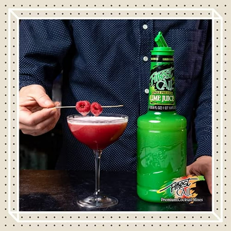 Finest Call Premium Single Pressed Lime Juice Drink Mix, Liter