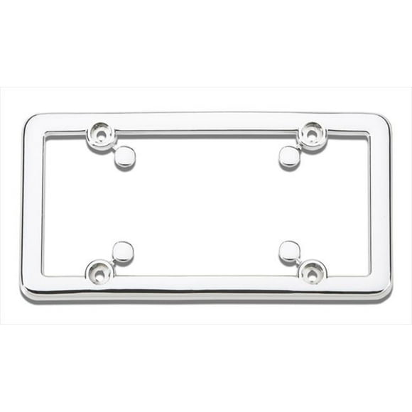 Cruiser Accessories 20643 Nouveau License Plate Frame- Chrome Plastic