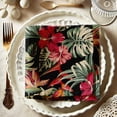 thumbnail image 1 of Vargottam Multi Tropical Pattern Cotton Muslin Napkins - Set of 12, 20-Inch, Luxurious Soft Cloth Napkins for Dining & Events, Absorbent, Washable & Tableware, 1 of 7