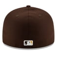 thumbnail image 4 of Men's New Era Brown San Diego Padres Alternate Authentic Collection On-Field 59FIFTY Fitted Hat, 4 of 5
