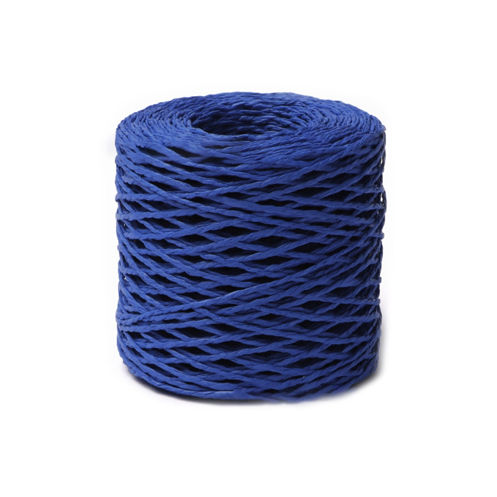 Raffia Yarn Soft Cotton Raffia Straw Yarn Length 150m Colorful Thread