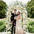 Free Shipping! 6.6 FT Wedding Arch Backdrop Stand Gold Metal Chiara ...