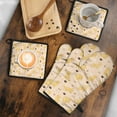 thumbnail image 5 of Golden Retriever Kitchen Oven Mitt and Pot Holder Sets 4 Pcs for Baking, Cooking and Grilling, Heat Resistant Up To 392 °F, 5 of 7