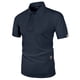 thumbnail image 3 of Camiseta informal de manga corta y color liso para hombre - Tejido ligero y transpirable - Cuello clásico para ocasiones informales de verano, 3 of 3