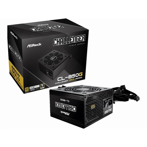 ASRock CL-850G 850 W ATX3.1 & PCIe5.1 Ready 80 PLUS GOLD Certified Non-Modular Power Supply