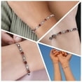thumbnail image 2 of Garnet Bracelet in Stainless Steel - Red Birthstone Bracelets for Women - Charm Bolo Gemstone Jewelry Engagement Anniversary Birthday Christmas Gifts Size - 10.5 Inches, 2 of 7