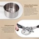 thumbnail image 3 of Juego de Taza y Cuchara Medidora de Acero Inoxidable con Mango de Silicona Magnético, Utensilios de Cocina para Hornear, Taza Medidora Graduada con Escalas de Medición, 3 of 7