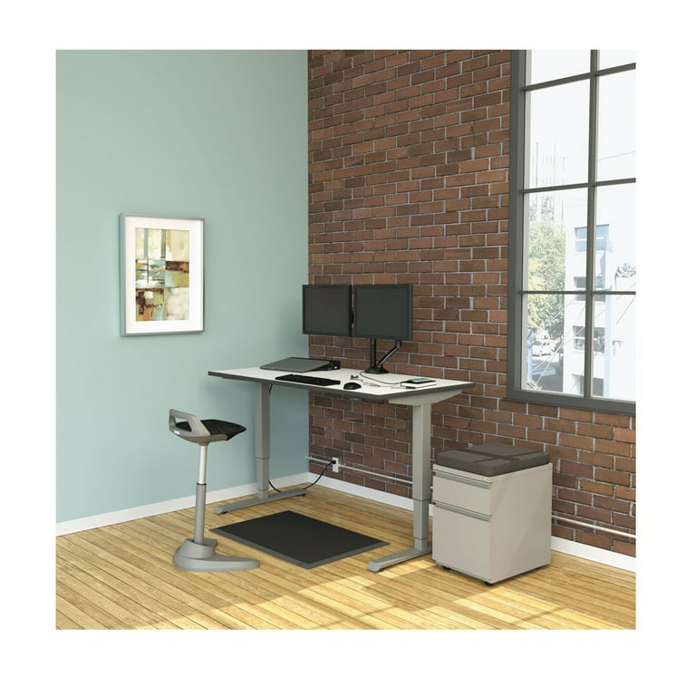 Mind Reader 9 to 5 Collection Anti Fatigue Standing Desk Mat 34 H x 20 14 W  x 39 12 L Black - Office Depot